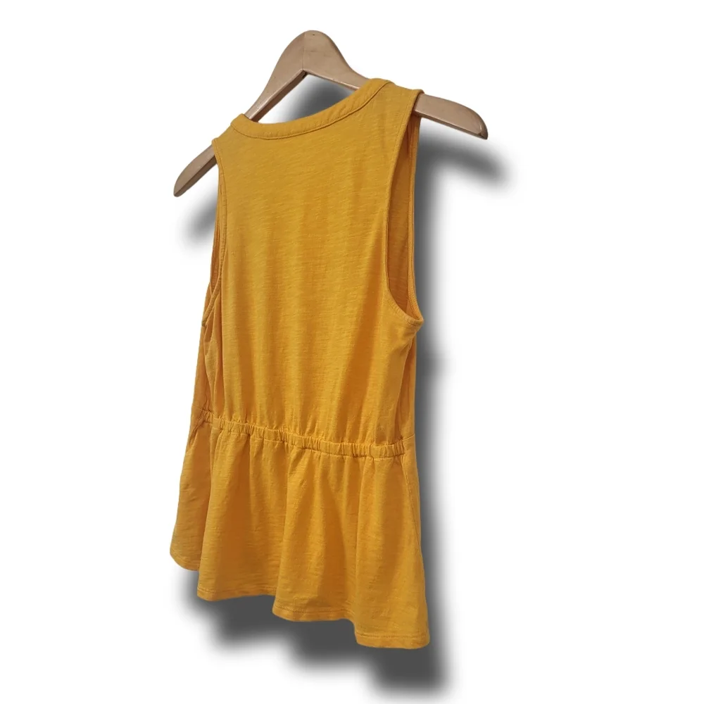 🌿Banana Republic Women's Small Yellow Sleeveless Summer Top🌞 - Picture 7 of 10